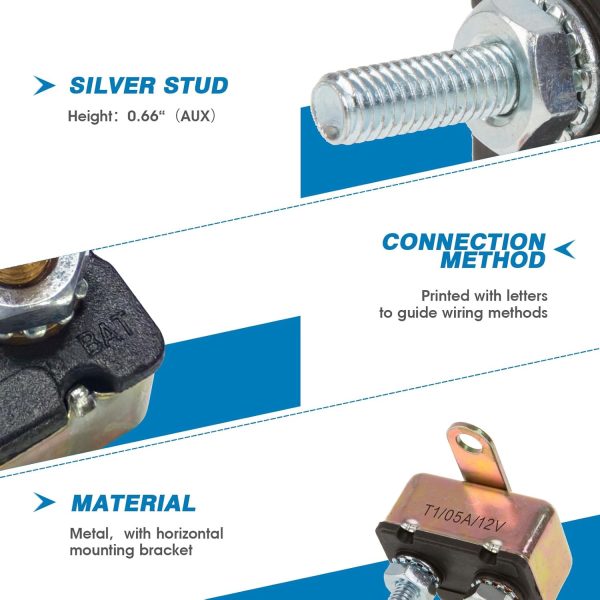 GLOSO 6A Stud Circuit Breaker Metal Cover-3