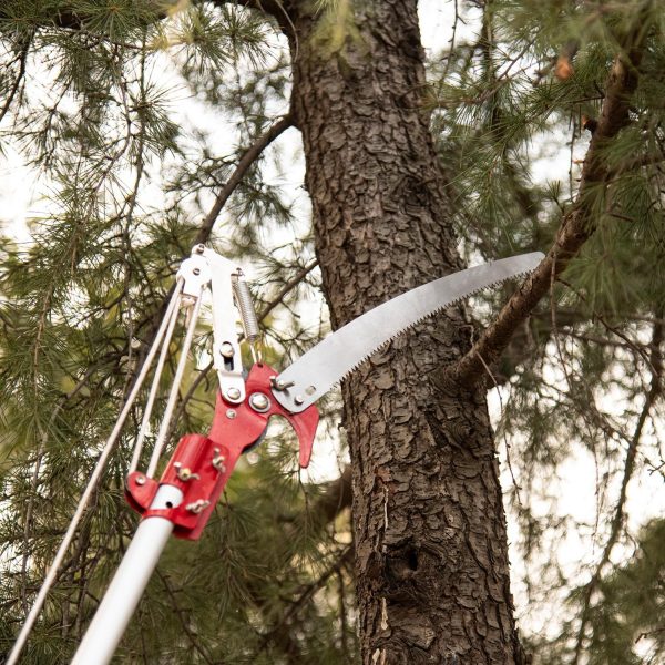 Generic High Branch Shears + Handle Red Alloy Steel-8