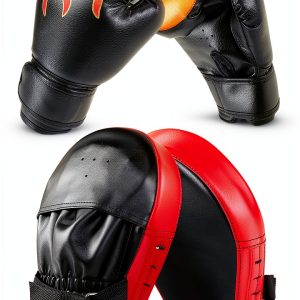 Odoland Boxing Training Gloves Faux Leather-0