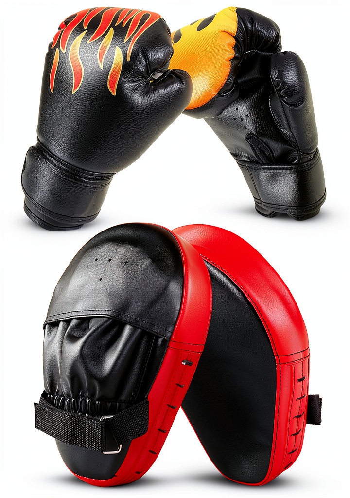 Youth boxer wearing Odoland gloves during training