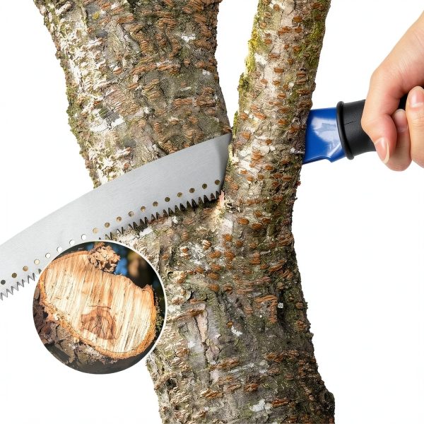JAOTREL Manual Pole Saw Black Stainless Steel-2