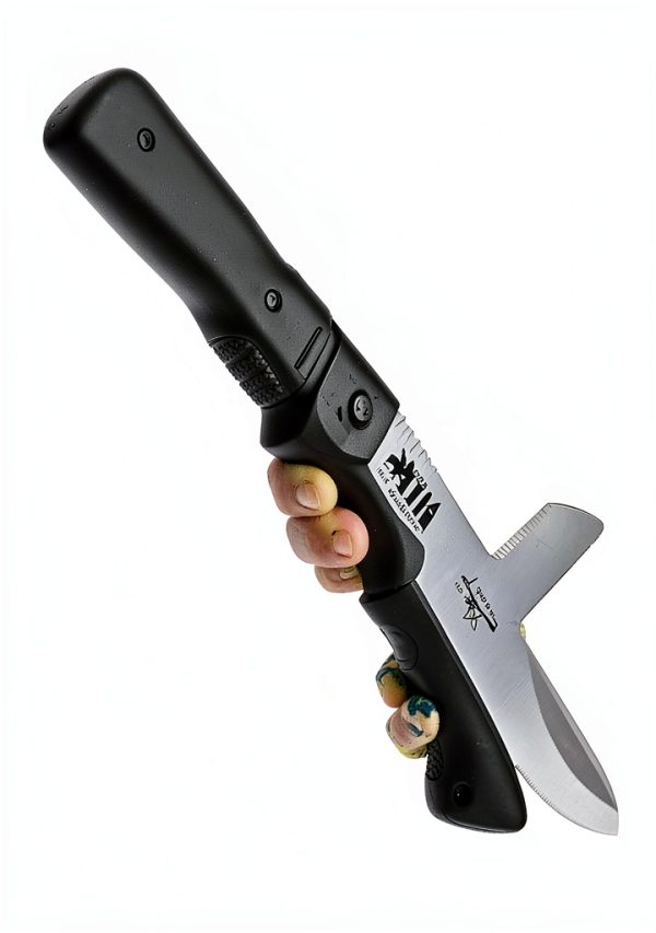SISUPASSIE Manual Pole Saws Black and Silver Carbon Steel-4