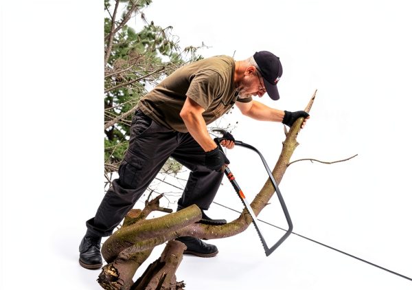 SISUPASSIE Manual Pole Saws Black and Silver Carbon Steel-5