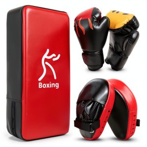 Odoland Red Boxing Gloves Small Youth Training-0