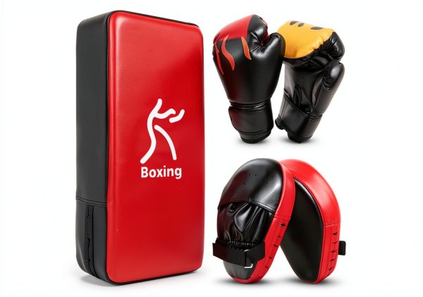 Odoland Red Boxing Gloves Small Youth Training-0