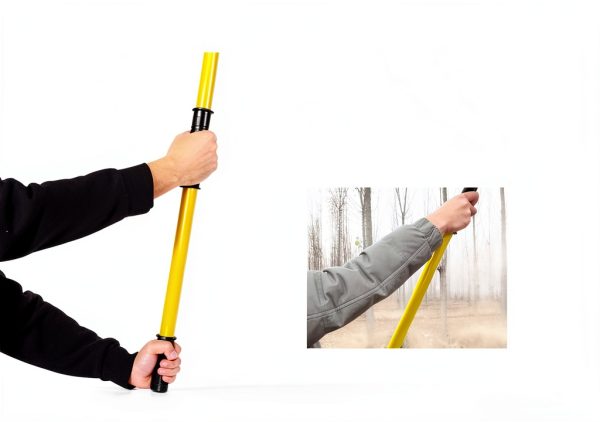 Murezuer Manual Pole Saw Yellow Extendable Height-4
