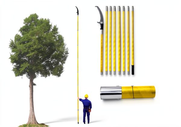 HLHgirl Manual Pole Saws for Tree Trimming Yellow-1
