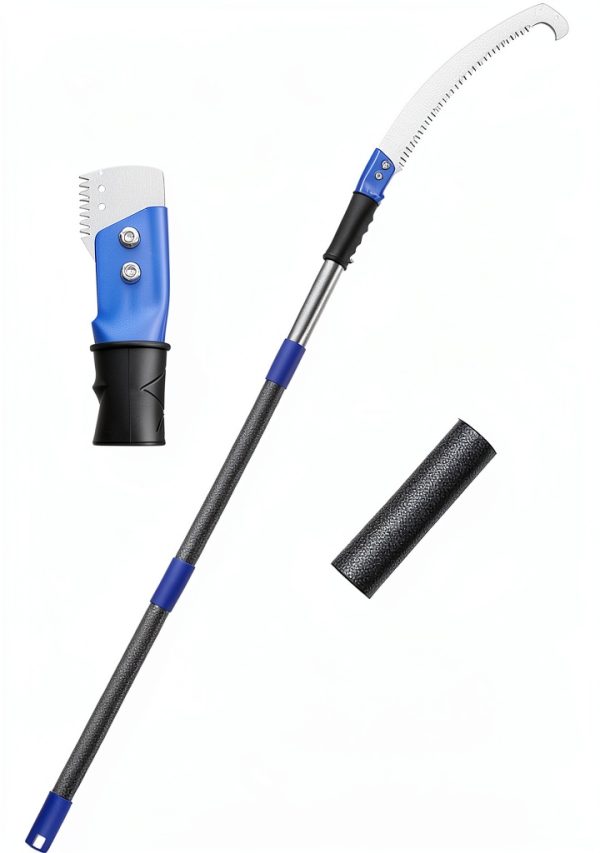JAOTREL Manual Pole Saw Black Stainless Steel-3