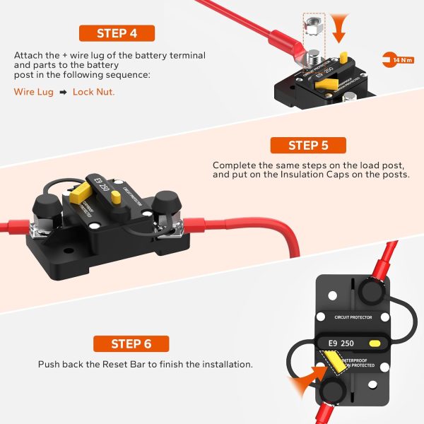 250A DC Circuit Breaker LiTime 48V Surface Mount-4