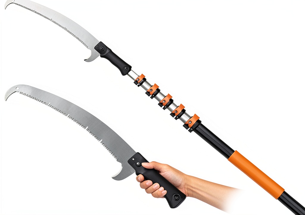 'SISUPASSIE Manual Pole Saw in use'