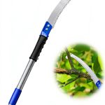 JAOTREL Manual Pole Saw Black Stainless Steel-0